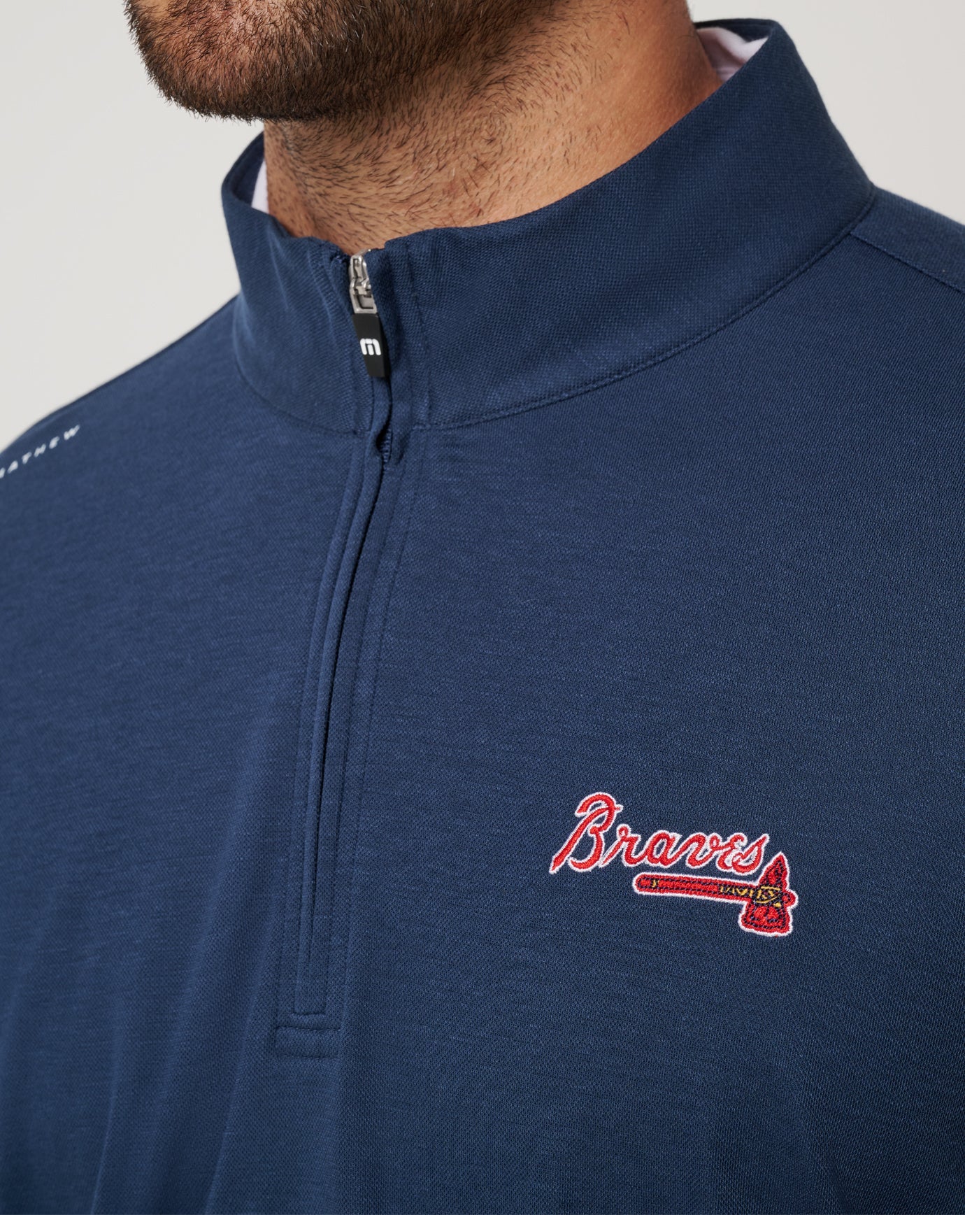Travis Mathew Atlanta Braves Time To Tailgate Quarter Zip