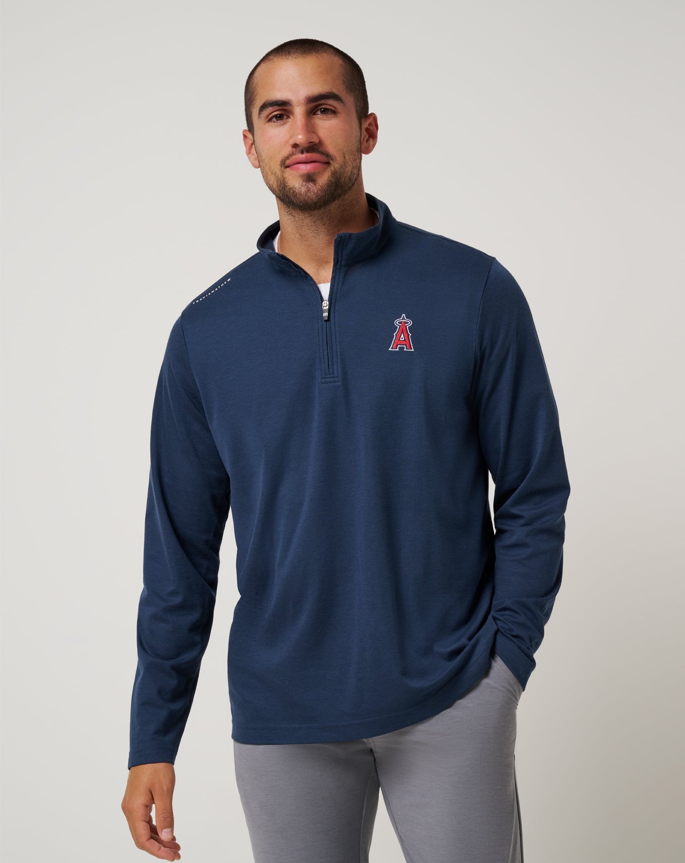 Travis Mathew Los Angeles Angels Time To Tailgate Quarter Zip