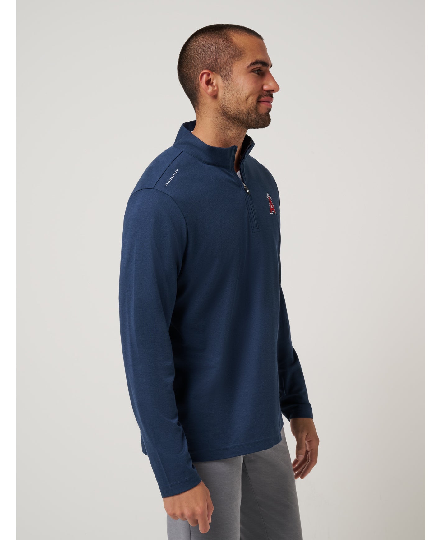 Travis Mathew Los Angeles Angels Time To Tailgate Quarter Zip