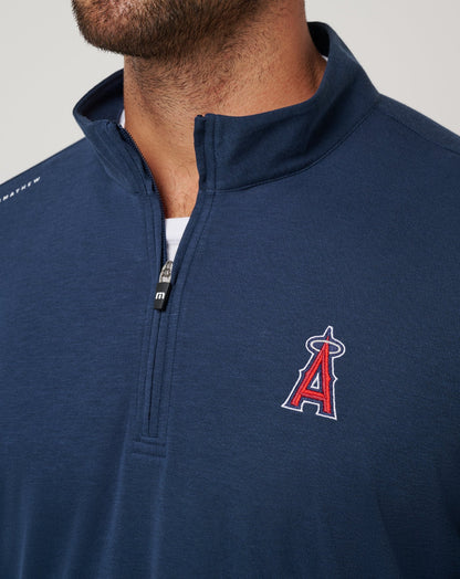 Travis Mathew Los Angeles Angels Time To Tailgate Quarter Zip