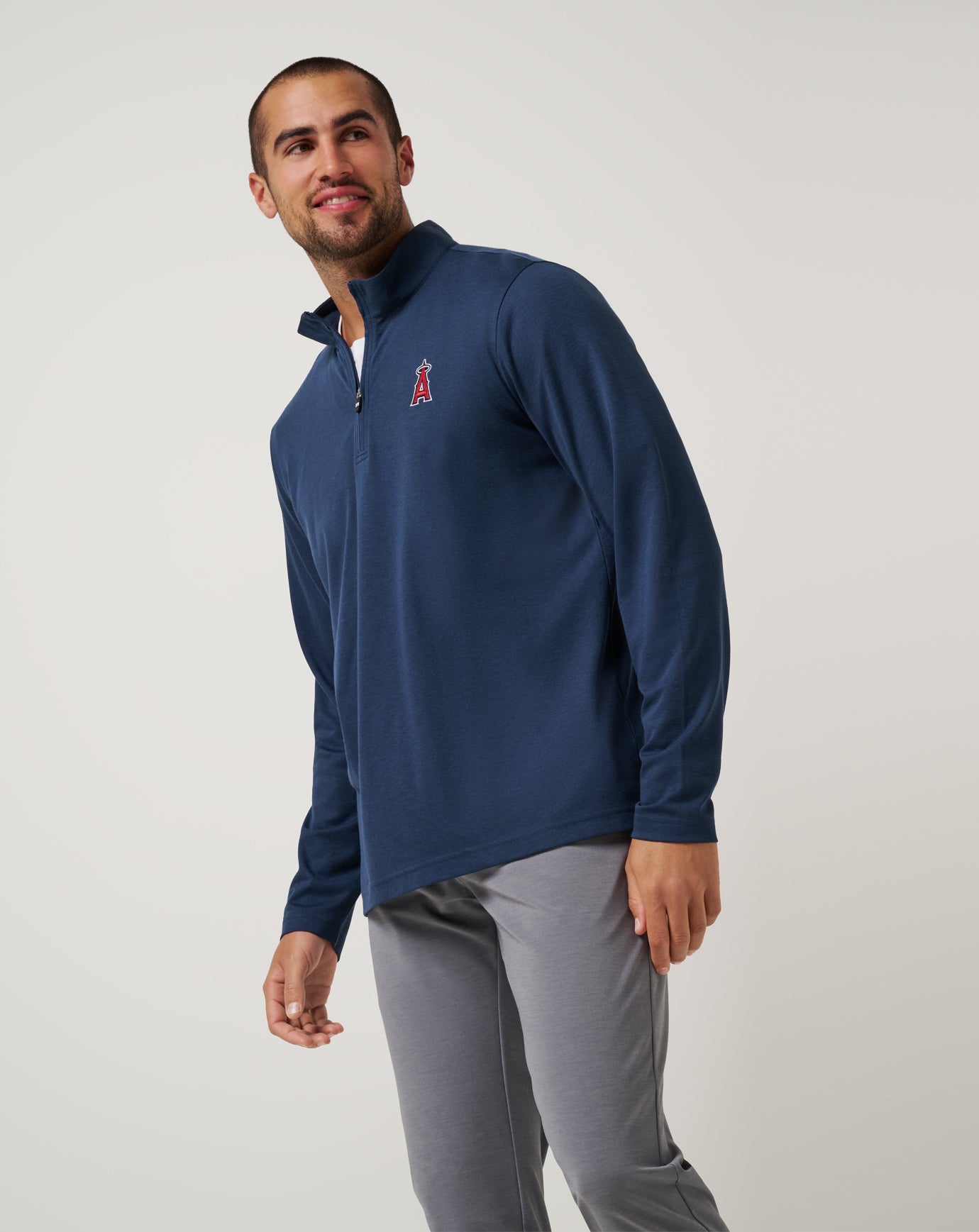 Travis Mathew Los Angeles Angels Time To Tailgate Quarter Zip