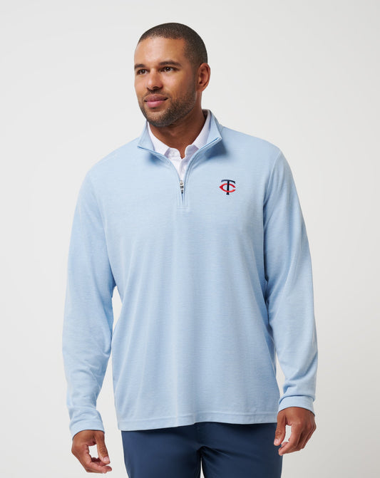 Travis Mathew Minnesota Twins Time To Tailgate Quarter Zip