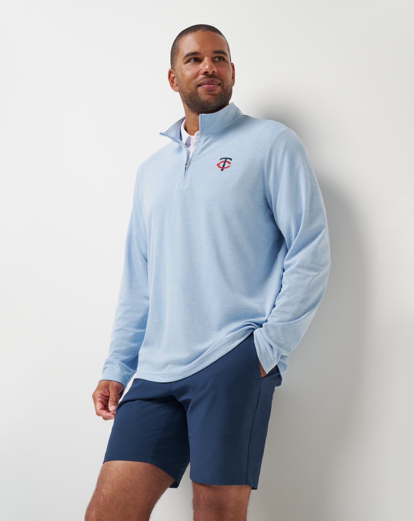 Travis Mathew Minnesota Twins Time To Tailgate Quarter Zip