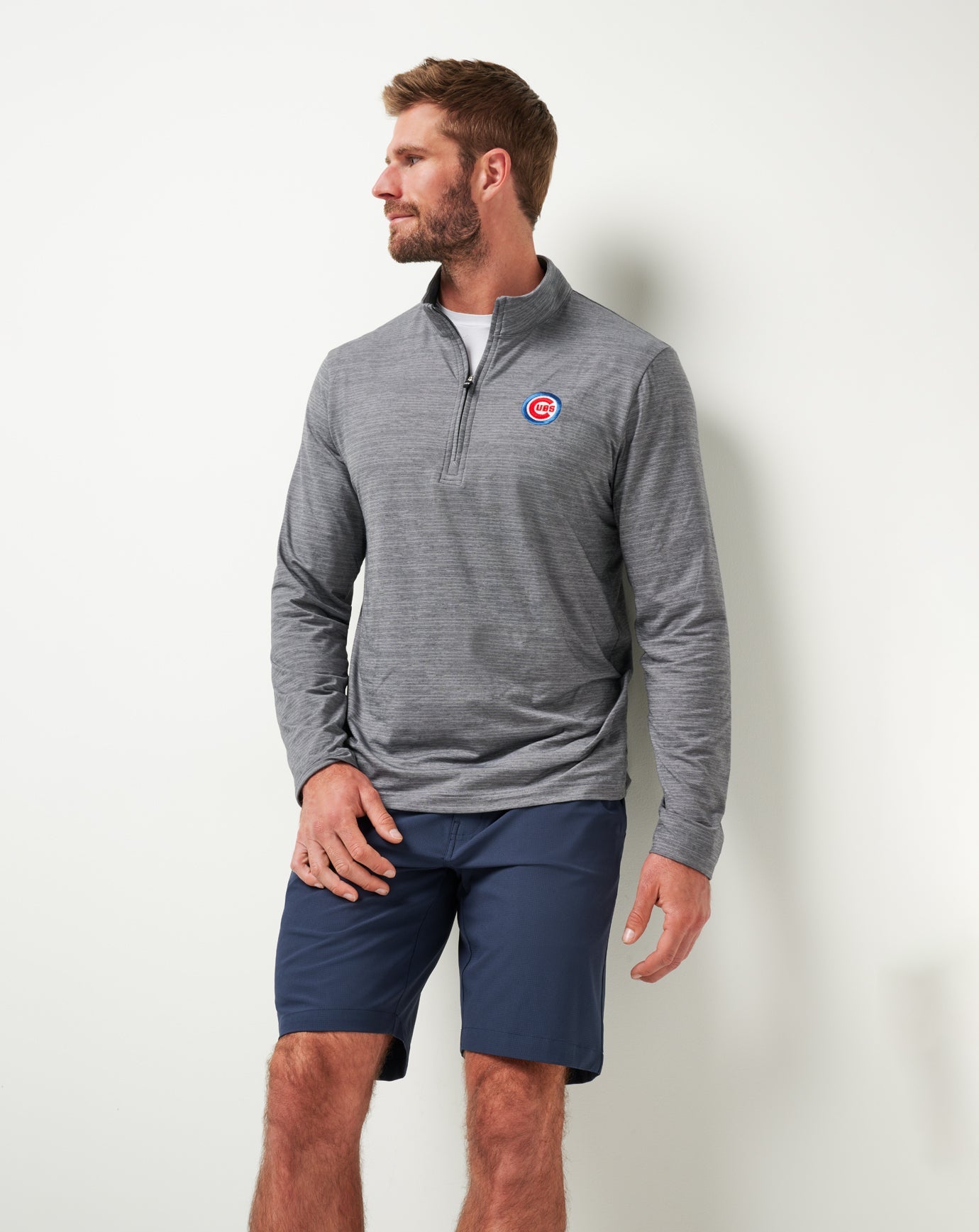 Travis Mathew Chicago Cubs The Heater Quarter Zip