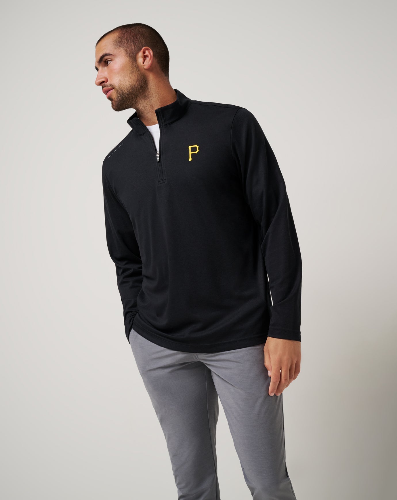Travis Mathew Pittsburgh Pirates Time To Tailgate Quarter Zip