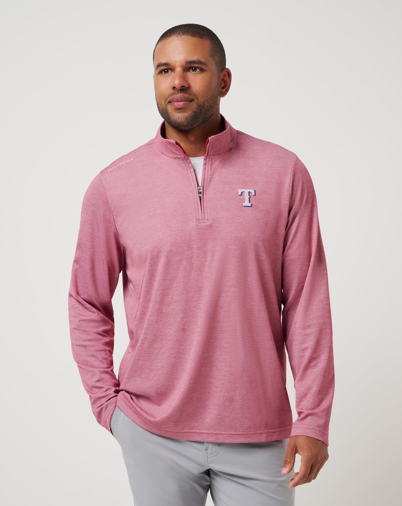 Travis Mathew Texas Rangers Time To Tailgate Quarter Zip