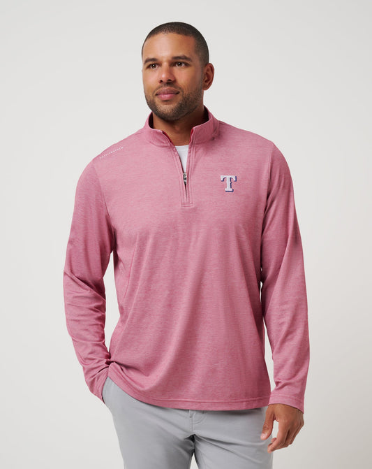 Travis Mathew Texas Rangers Time To Tailgate Quarter Zip
