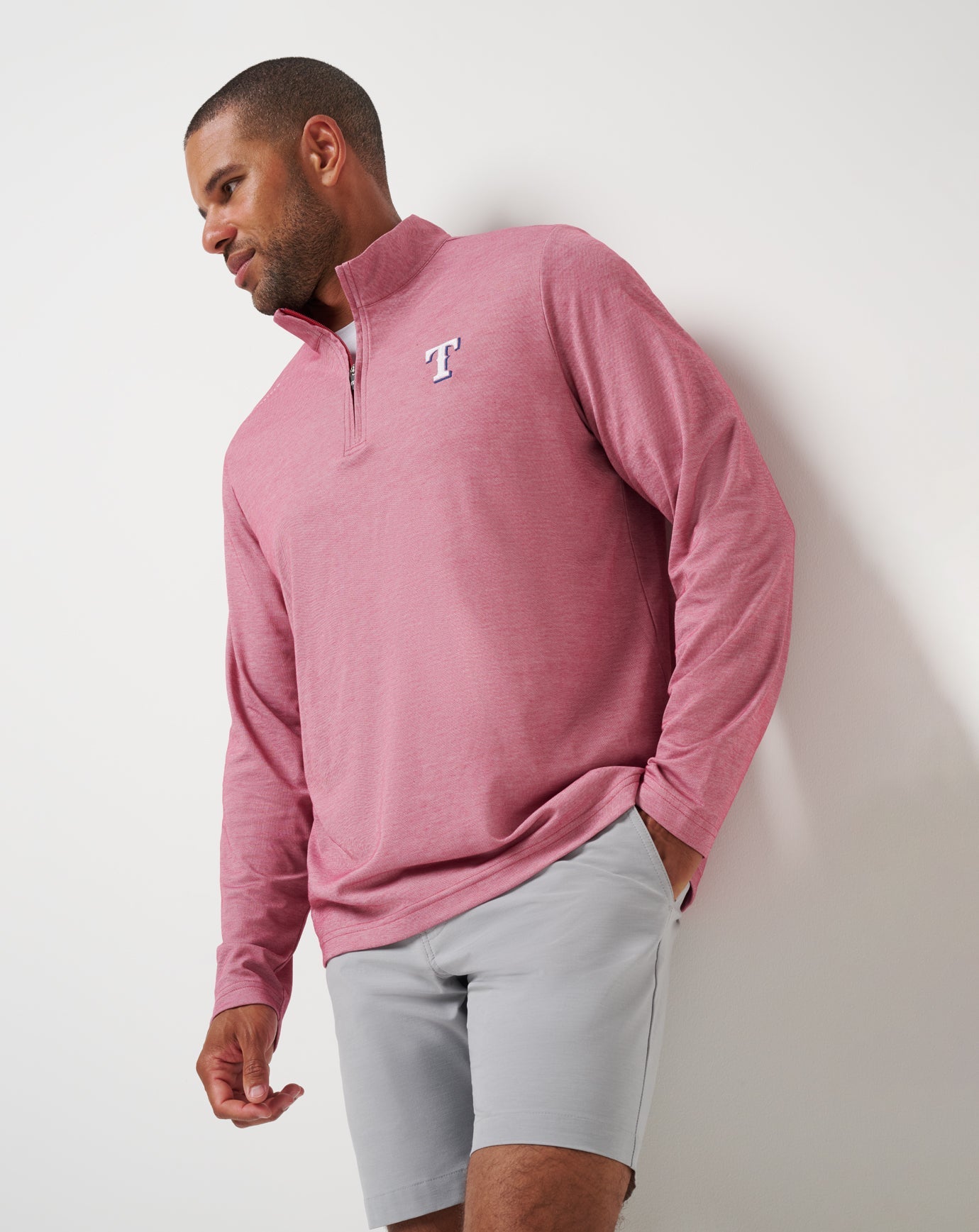 Travis Mathew Texas Rangers Time To Tailgate Quarter Zip