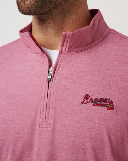Travis Mathew Atlanta Braves Time To Tailgate Quarter Zip