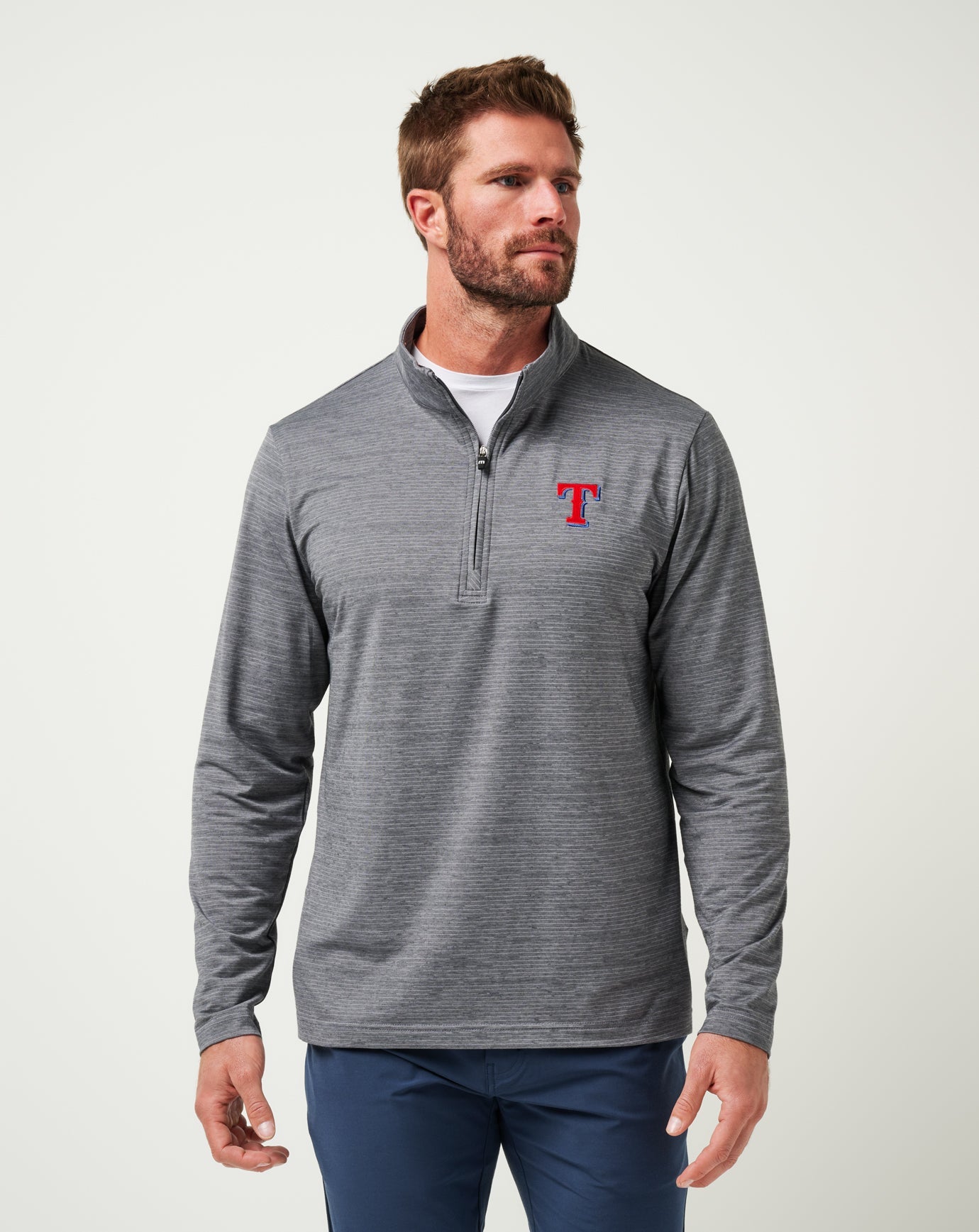 Travis Mathew Texas Rangers The Heater Quarter Zip