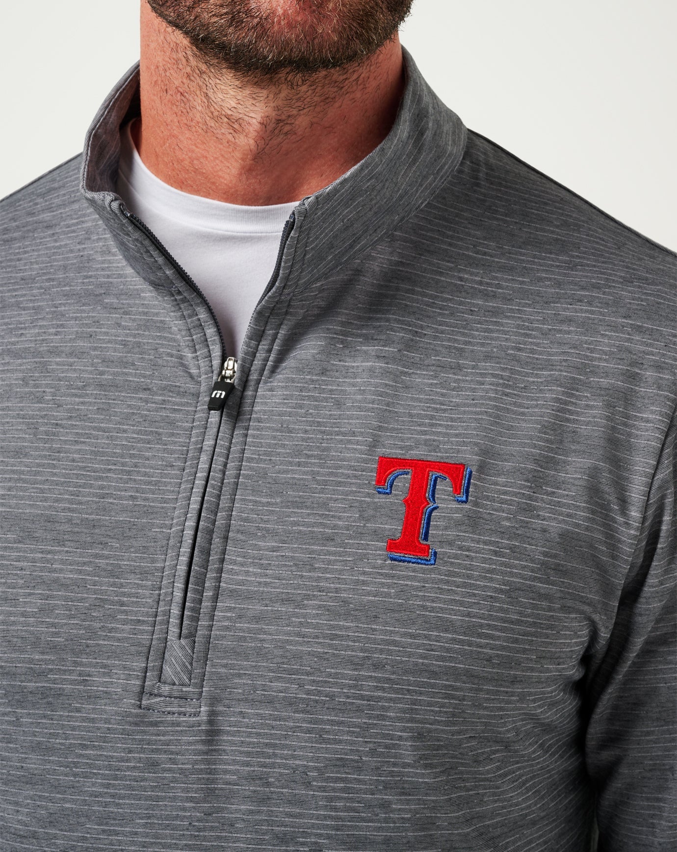 Travis Mathew Texas Rangers The Heater Quarter Zip