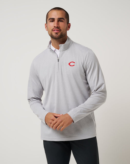 Travis Mathew Cincinatti Reds Time To Tailgate Quarter Zip