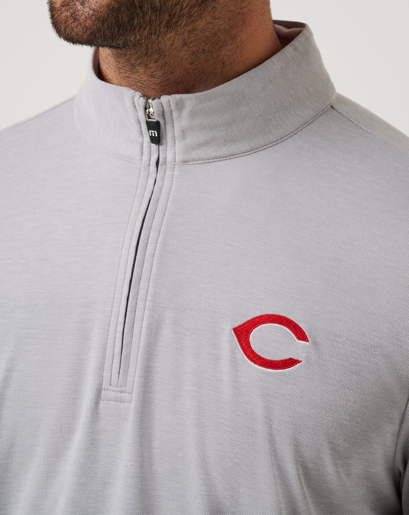 Travis Mathew Cincinatti Reds Time To Tailgate Quarter Zip