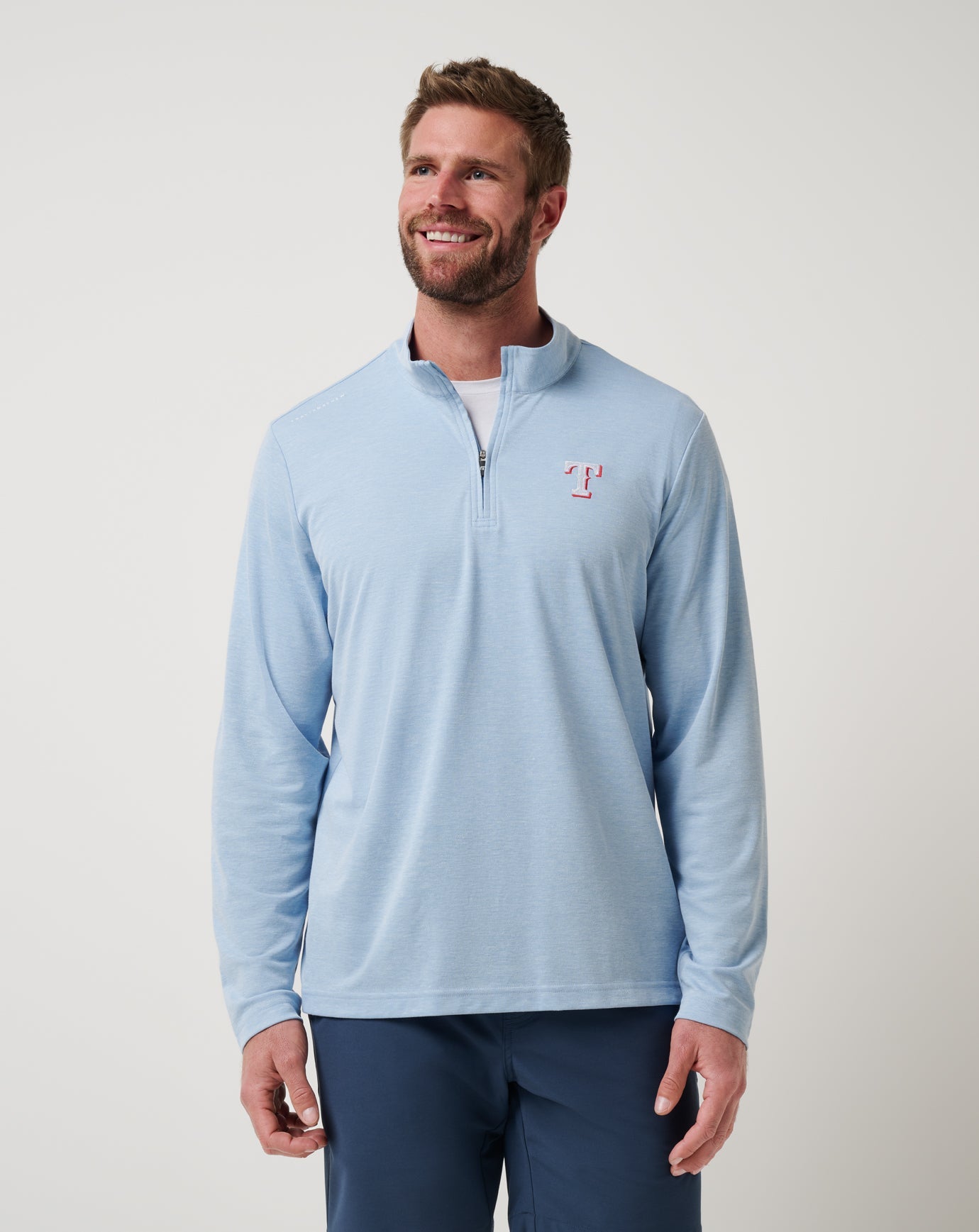 Travis Mathew Texas Rangers Time To Tailgate Quarter Zip