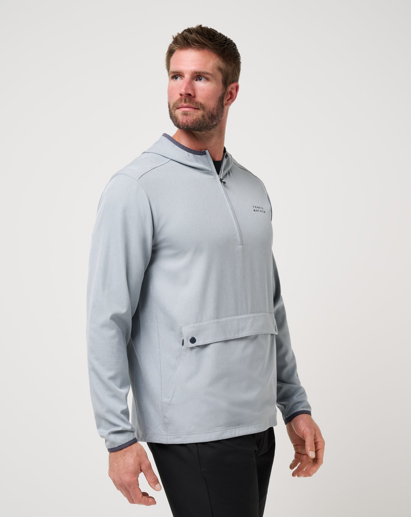 Travis Mathew Out Of Pocket Hooded Quarter Zip