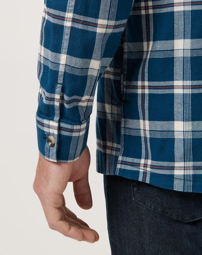 Travis Mathew Cloud Flannel Hooded Button-Up