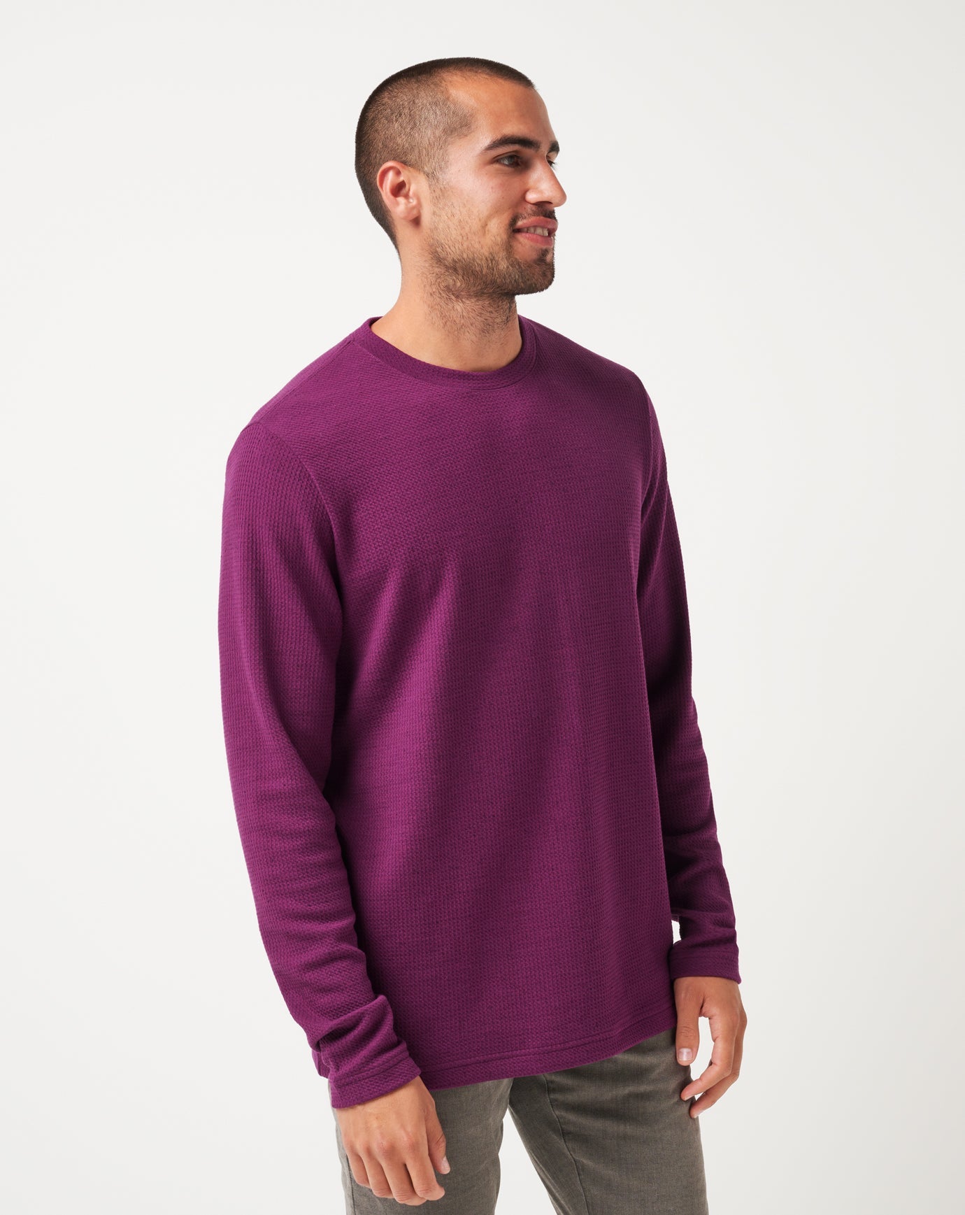 Travis Mathew Burnley Cloud Waffle Crew