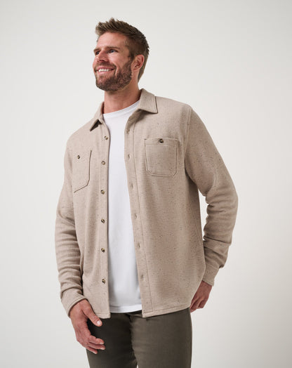 Travis Mathew Cloud Waffle Shirt Jacket