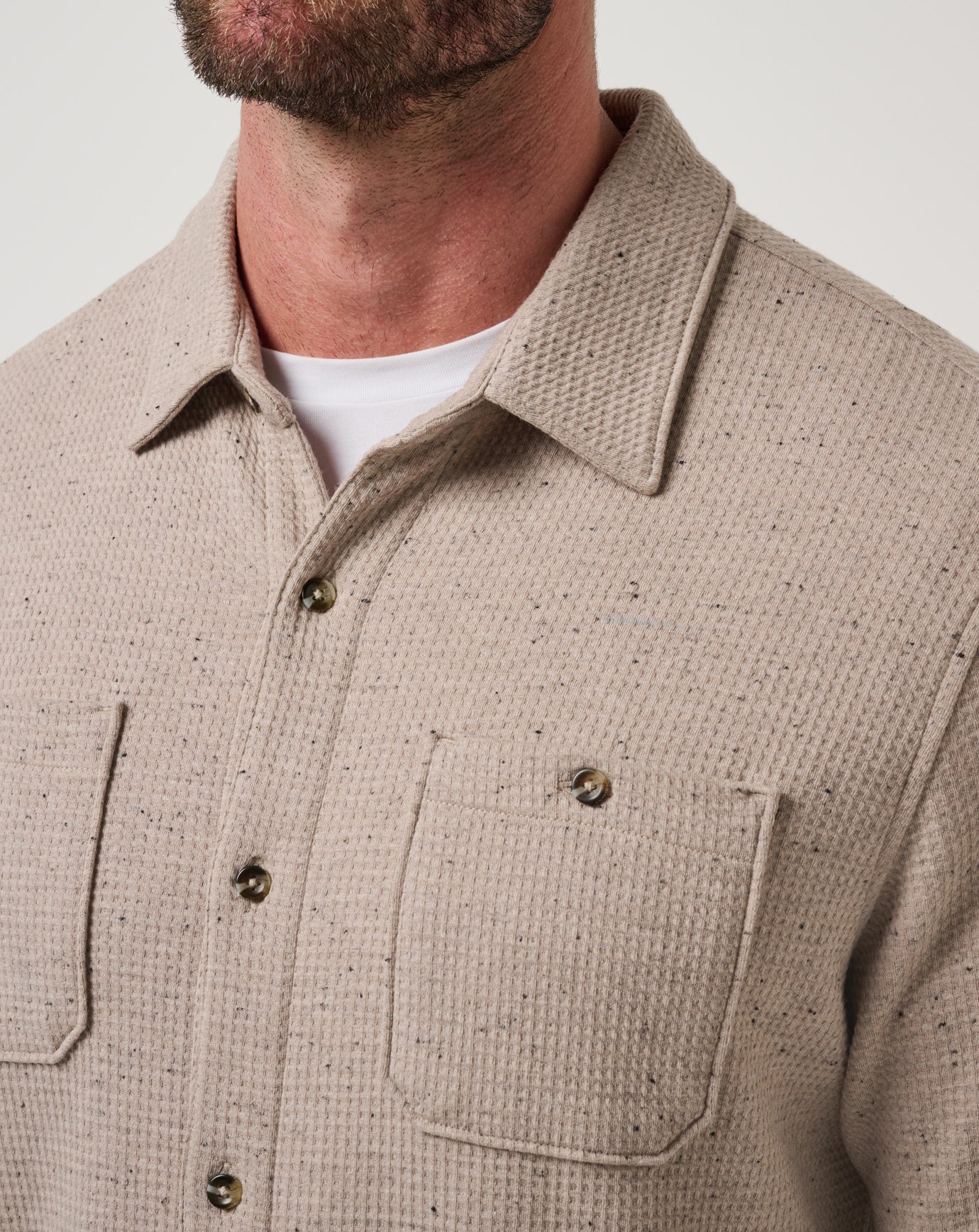 Travis Mathew Cloud Waffle Shirt Jacket