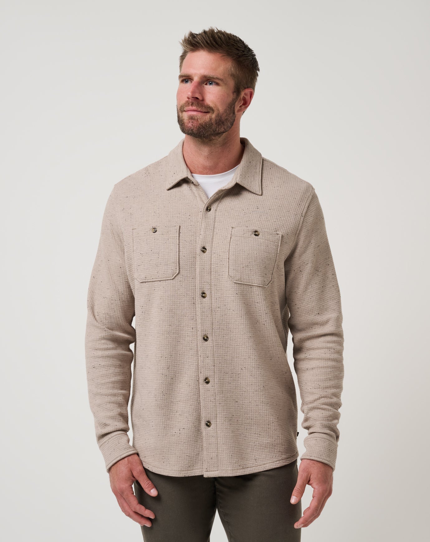 Travis Mathew Cloud Waffle Shirt Jacket