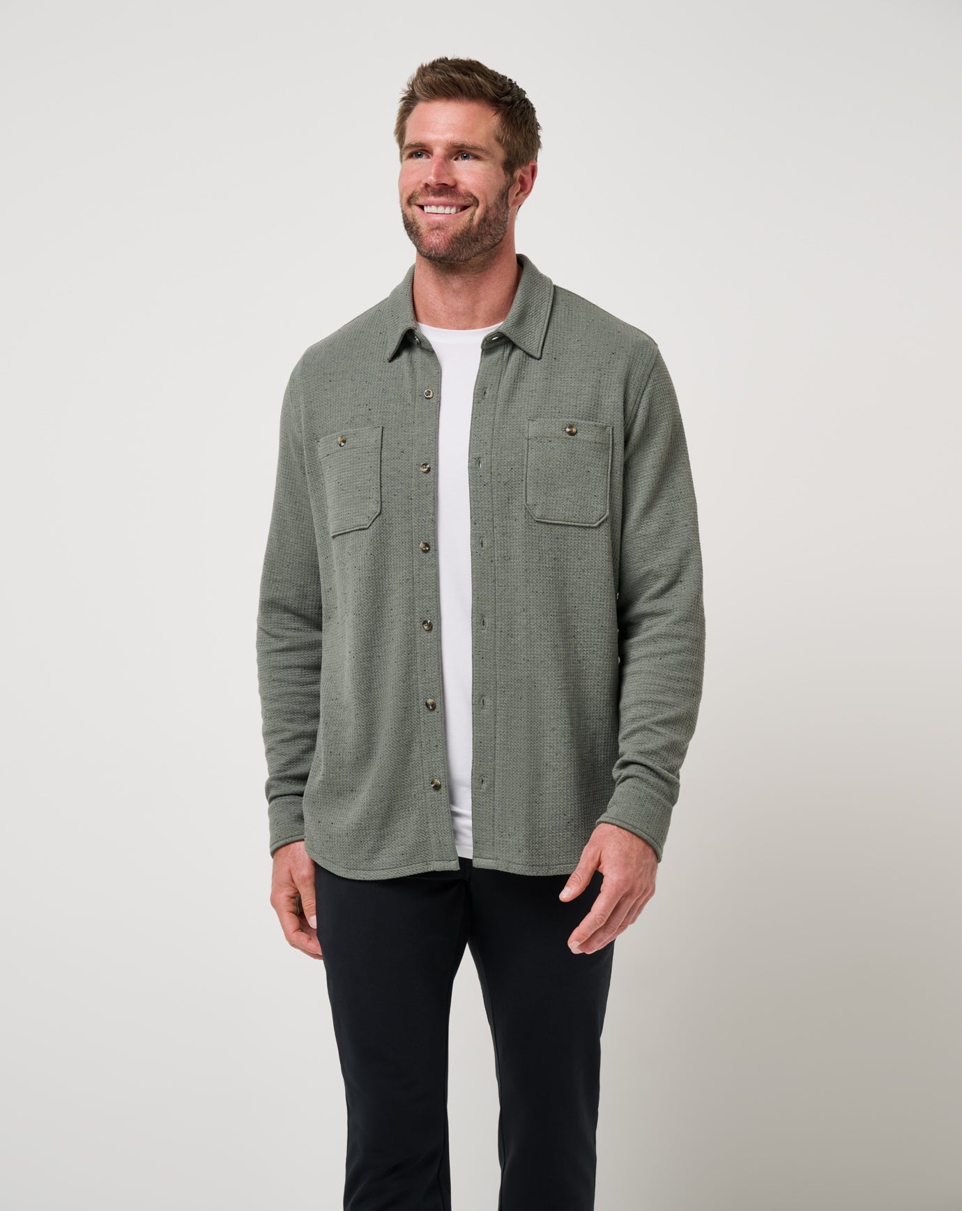 Travis Mathew Cloud Waffle Shirt Jacket