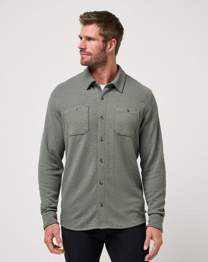 Travis Mathew Cloud Waffle Shirt Jacket