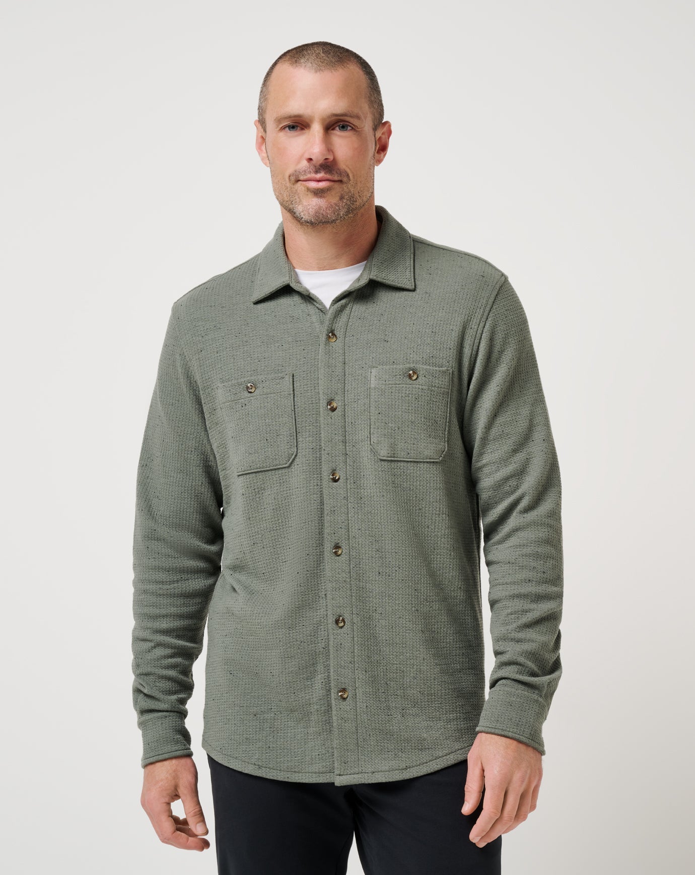 Travis Mathew Cloud Waffle Shirt Jacket