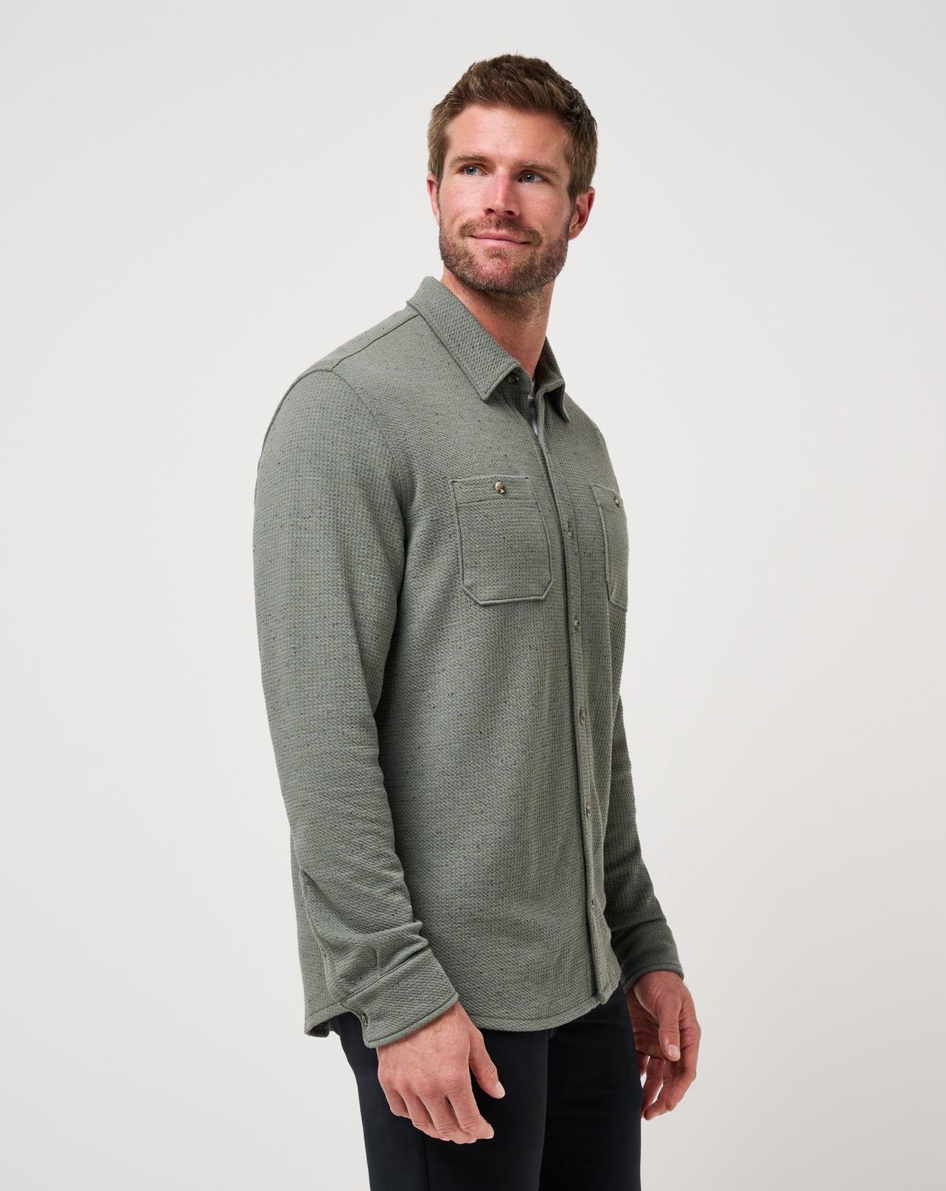 Travis Mathew Cloud Waffle Shirt Jacket