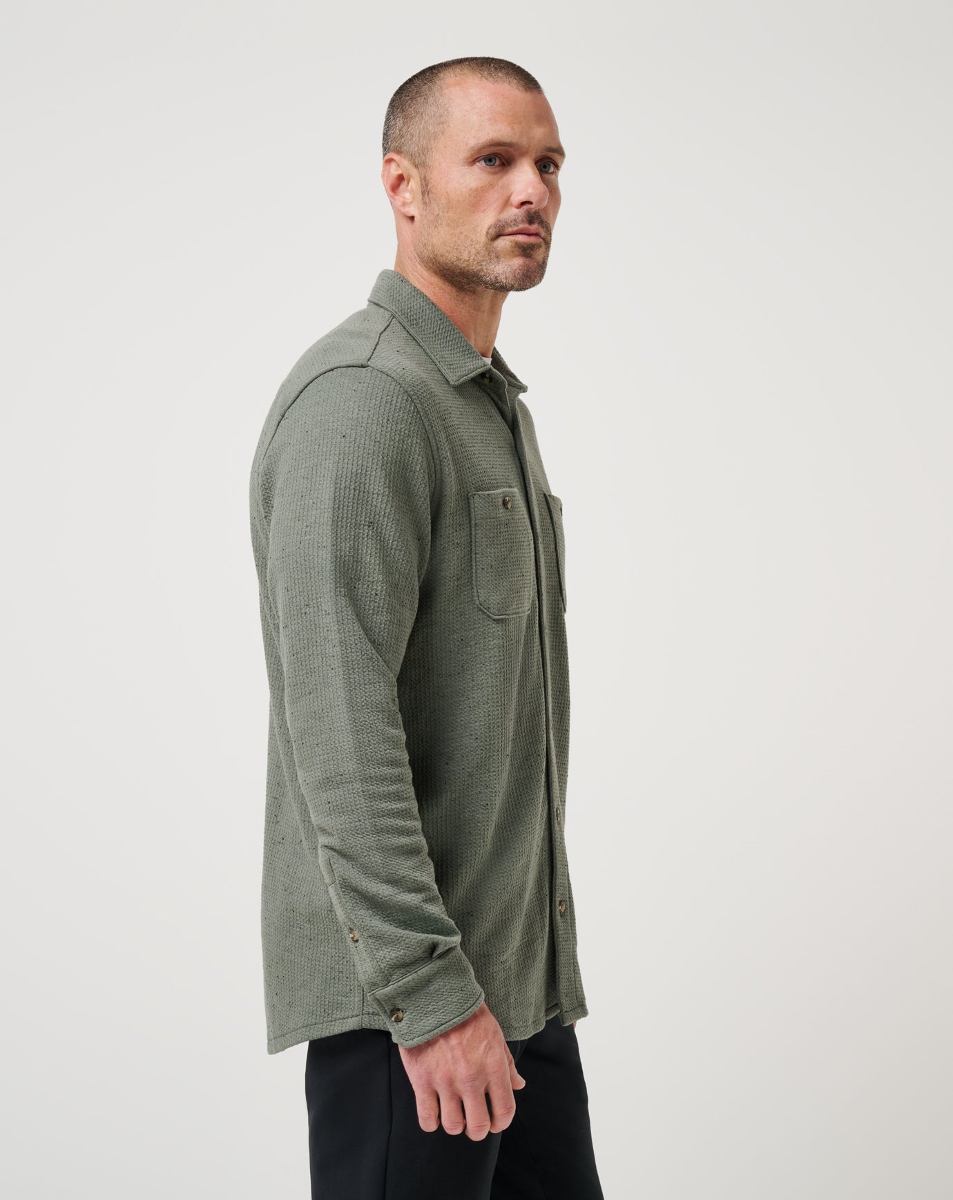 Travis Mathew Cloud Waffle Shirt Jacket