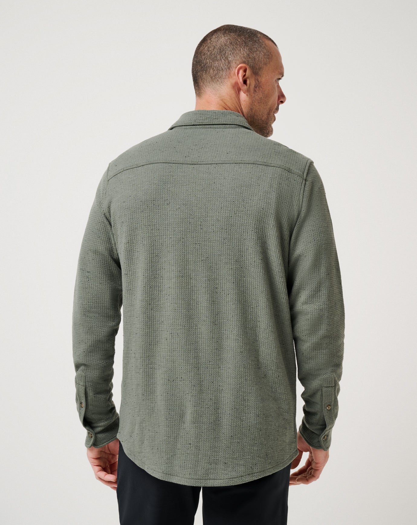 Travis Mathew Cloud Waffle Shirt Jacket