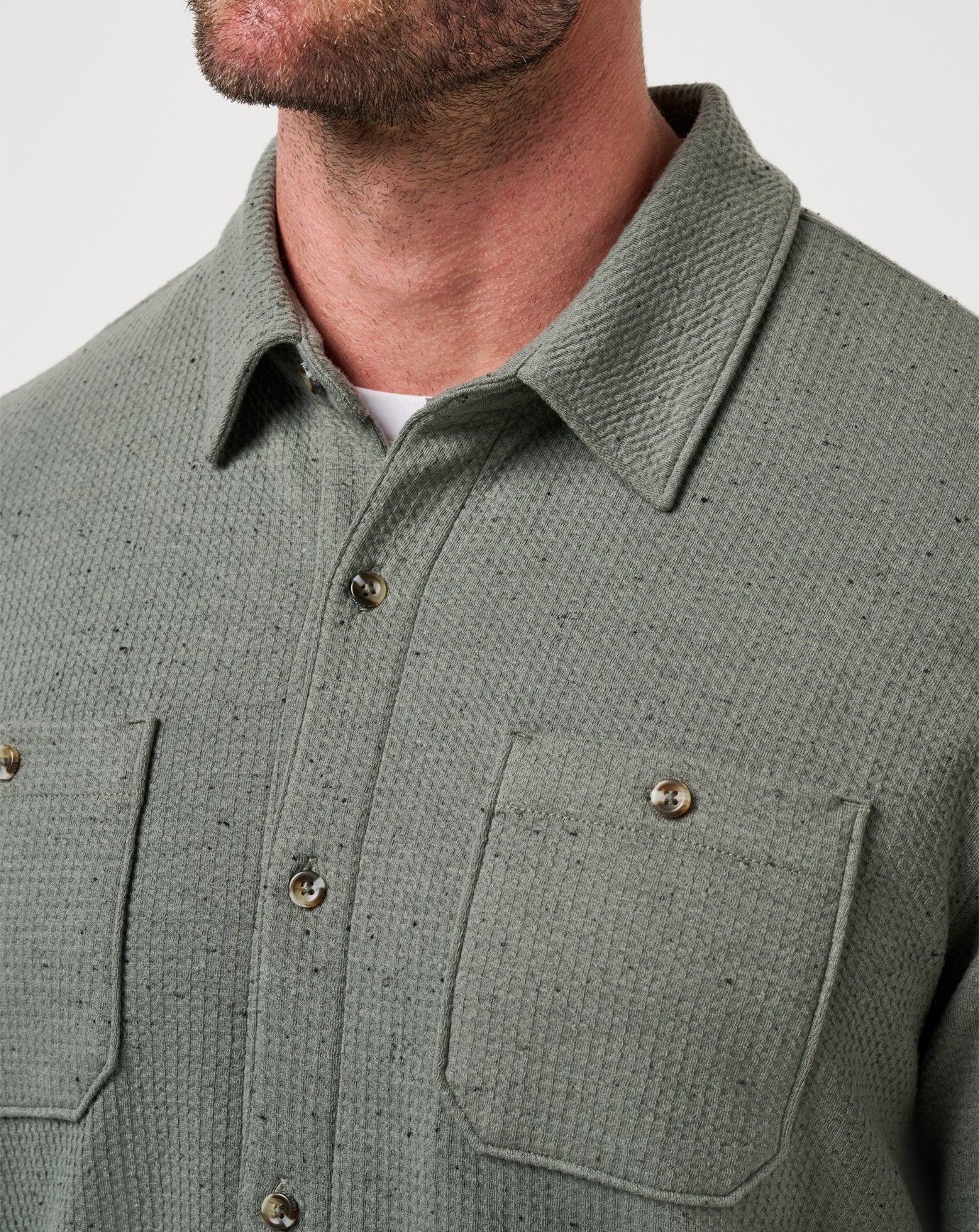 Travis Mathew Cloud Waffle Shirt Jacket