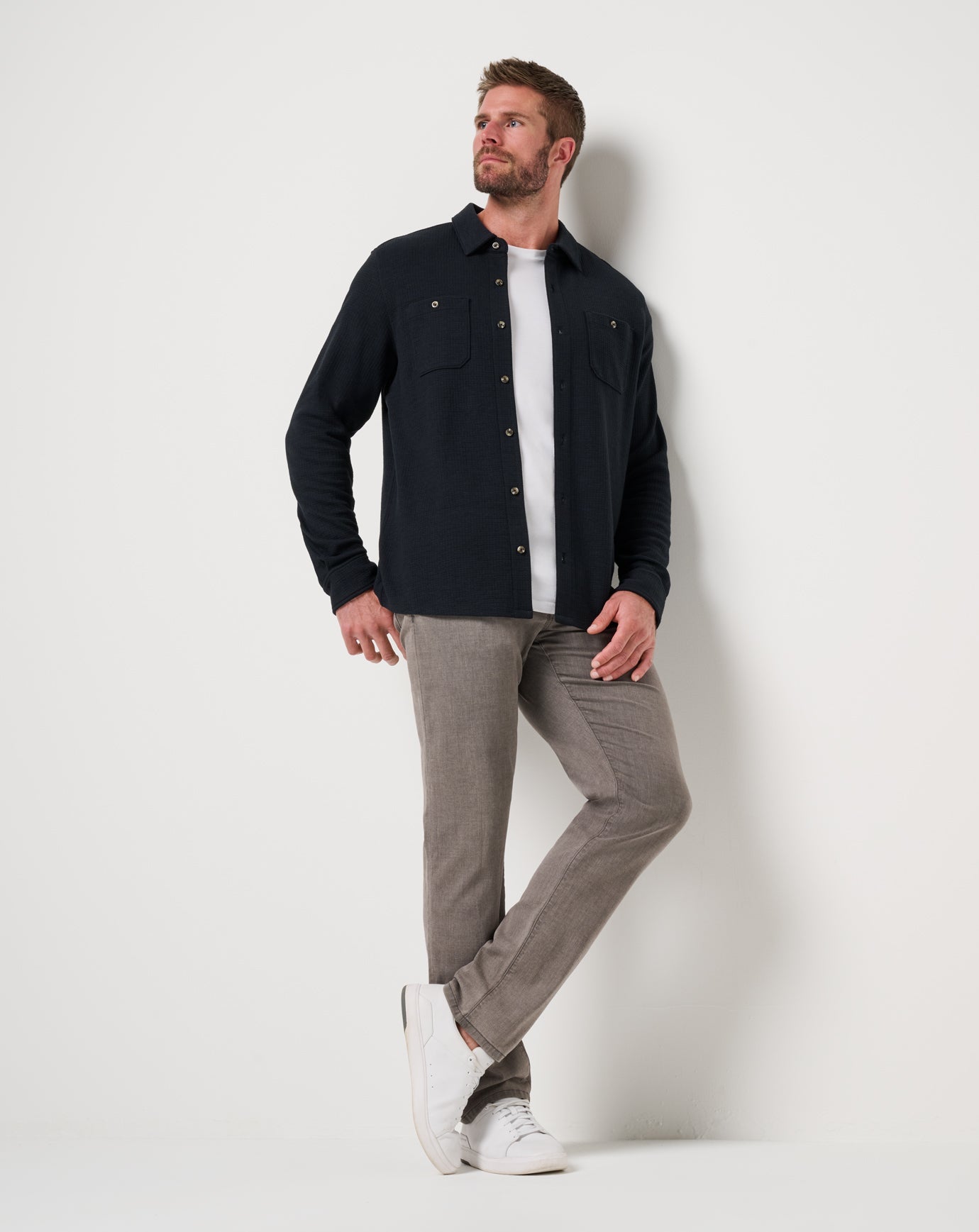 Travis Mathew Cloud Waffle Shirt Jacket