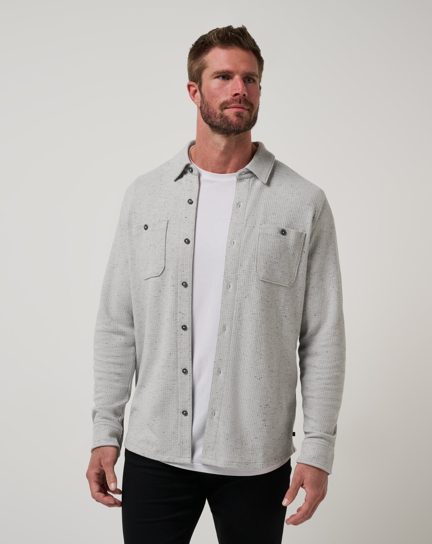 Travis Mathew Cloud Waffle Shirt Jacket