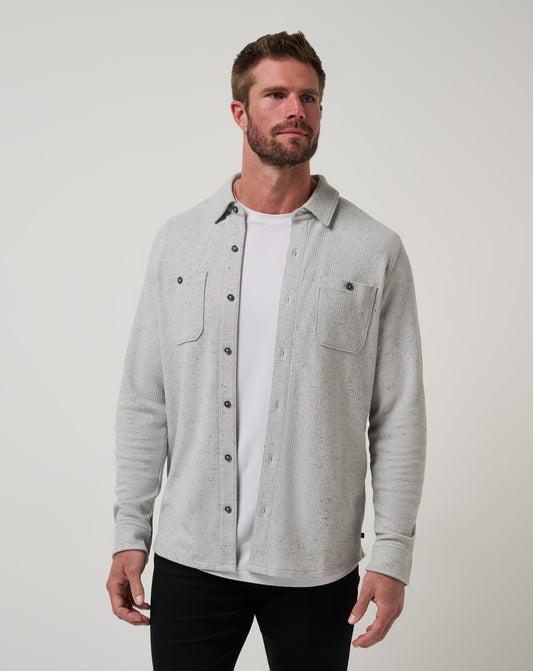 Travis Mathew Cloud Waffle Shirt Jacket