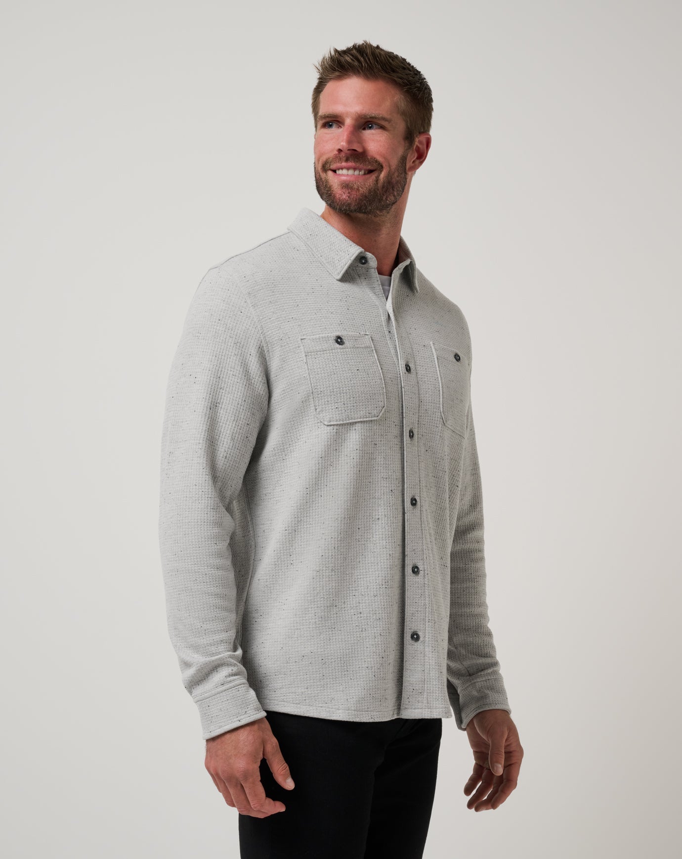 Travis Mathew Cloud Waffle Shirt Jacket