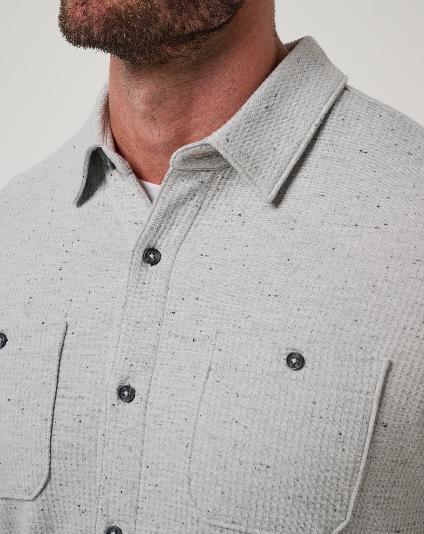 Travis Mathew Cloud Waffle Shirt Jacket