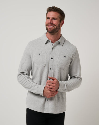 Travis Mathew Cloud Waffle Shirt Jacket