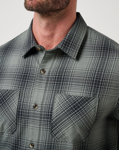 Travis Mathew Cloud Flannel Plaid Button-Up