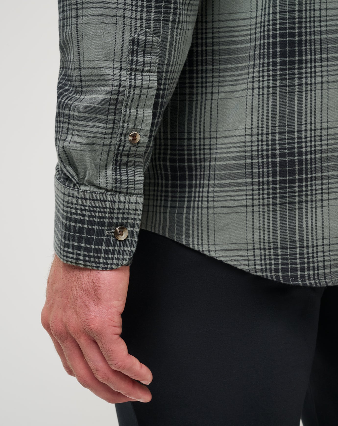 Travis Mathew Cloud Flannel Plaid Button-Up