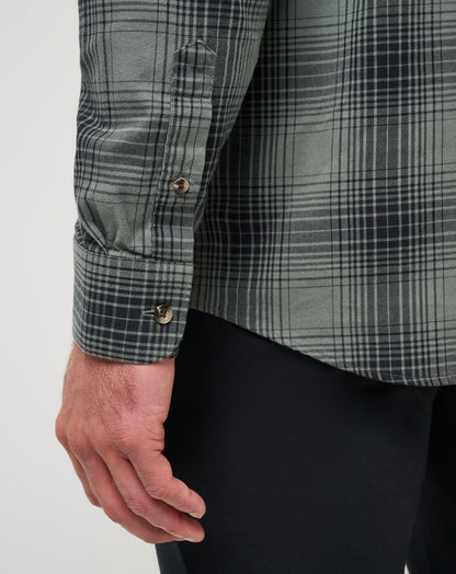 Travis Mathew Cloud Flannel Plaid Button-Up