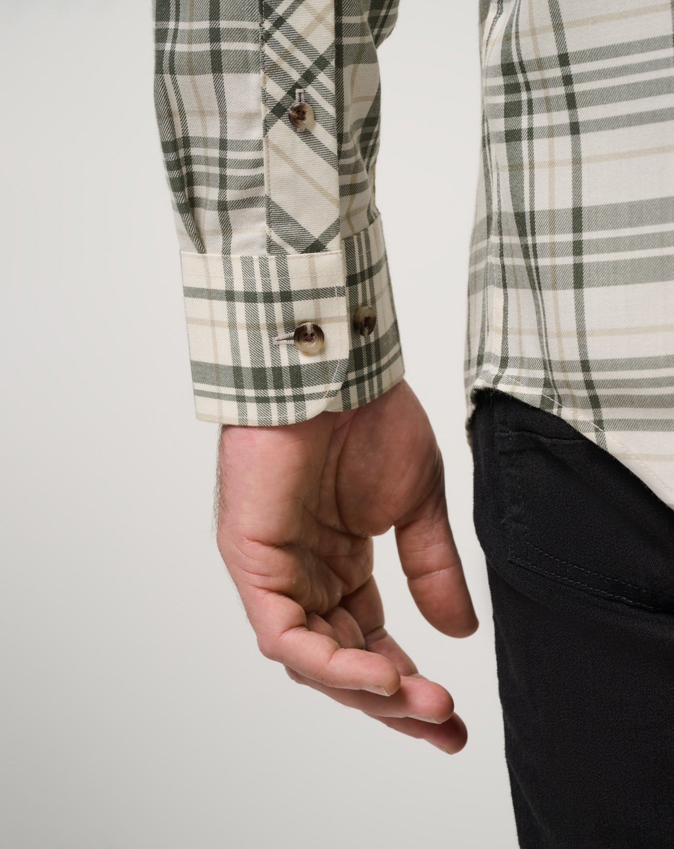 Travis Mathew Cloud Flannel Plaid Button-Up