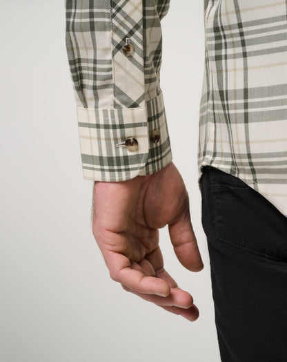 Travis Mathew Cloud Flannel Plaid Button-Up