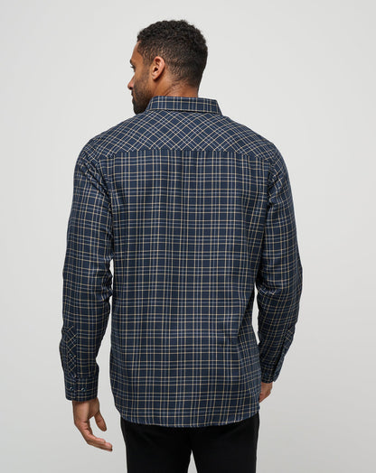 Travis Mathew Cloud Flannel Plaid Button-Up