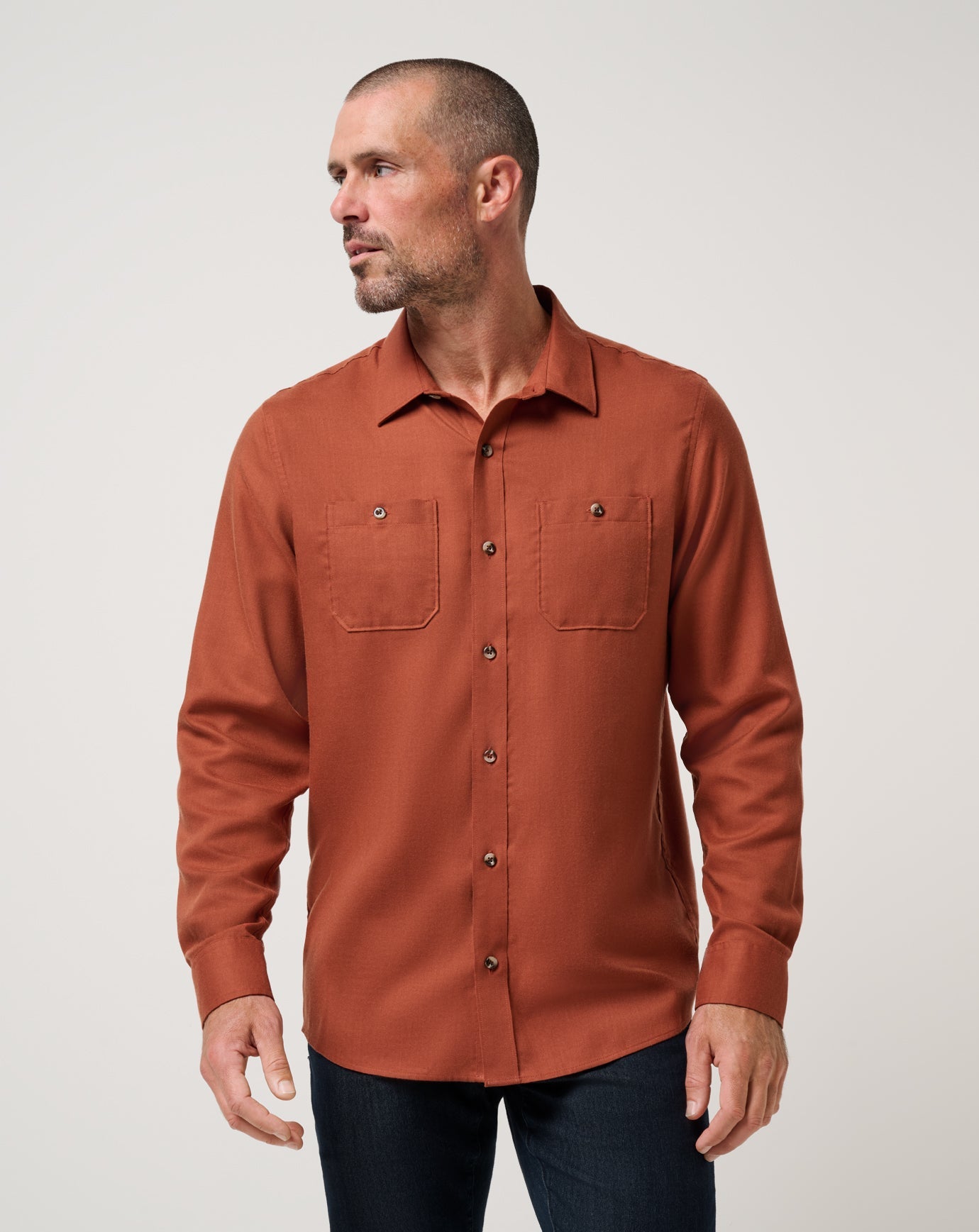 Travis Mathew Cloud Flannel Button-Up