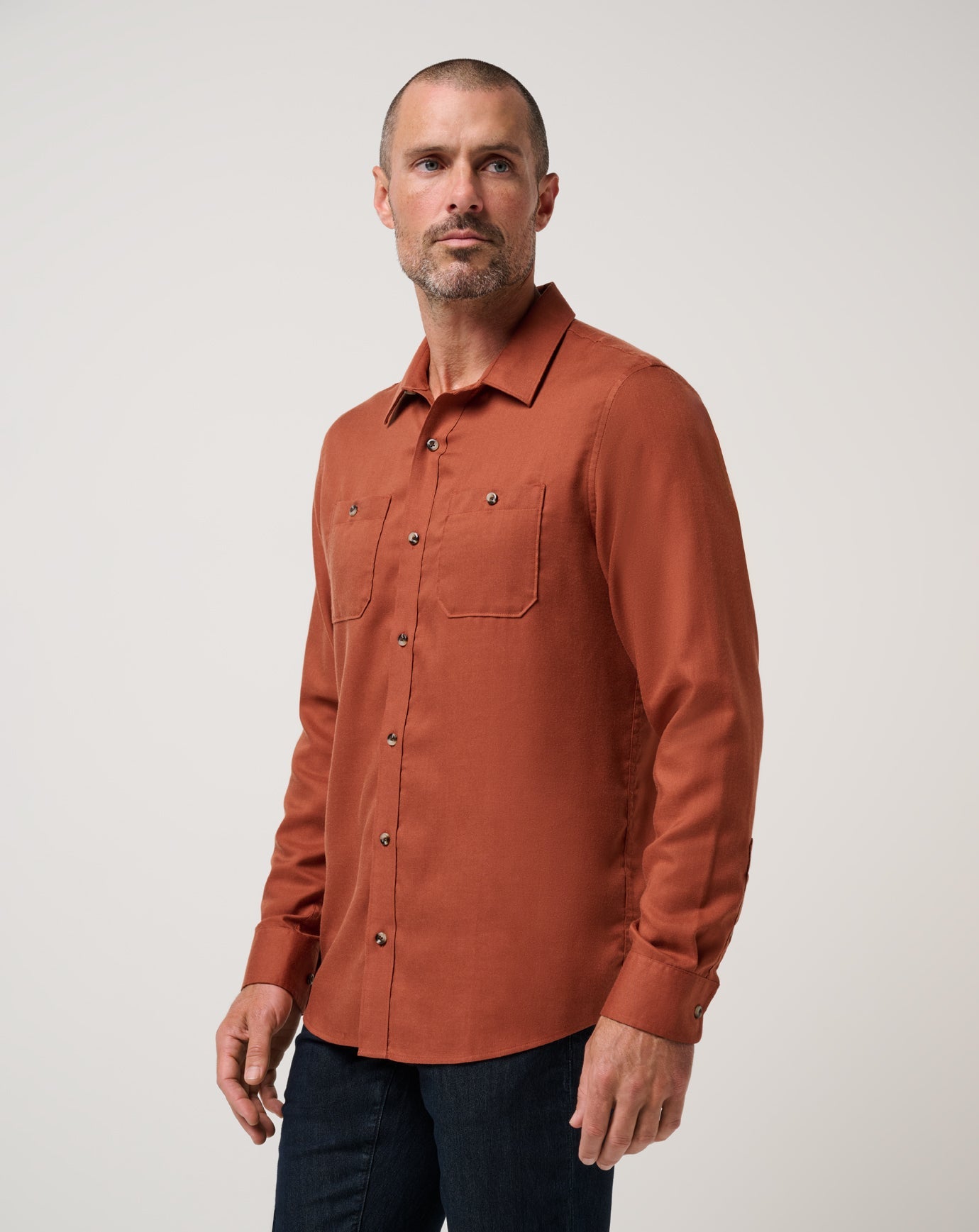 Travis Mathew Cloud Flannel Button-Up