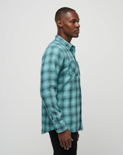 Travis Mathew Cloud Flannel Plaid Button-Up