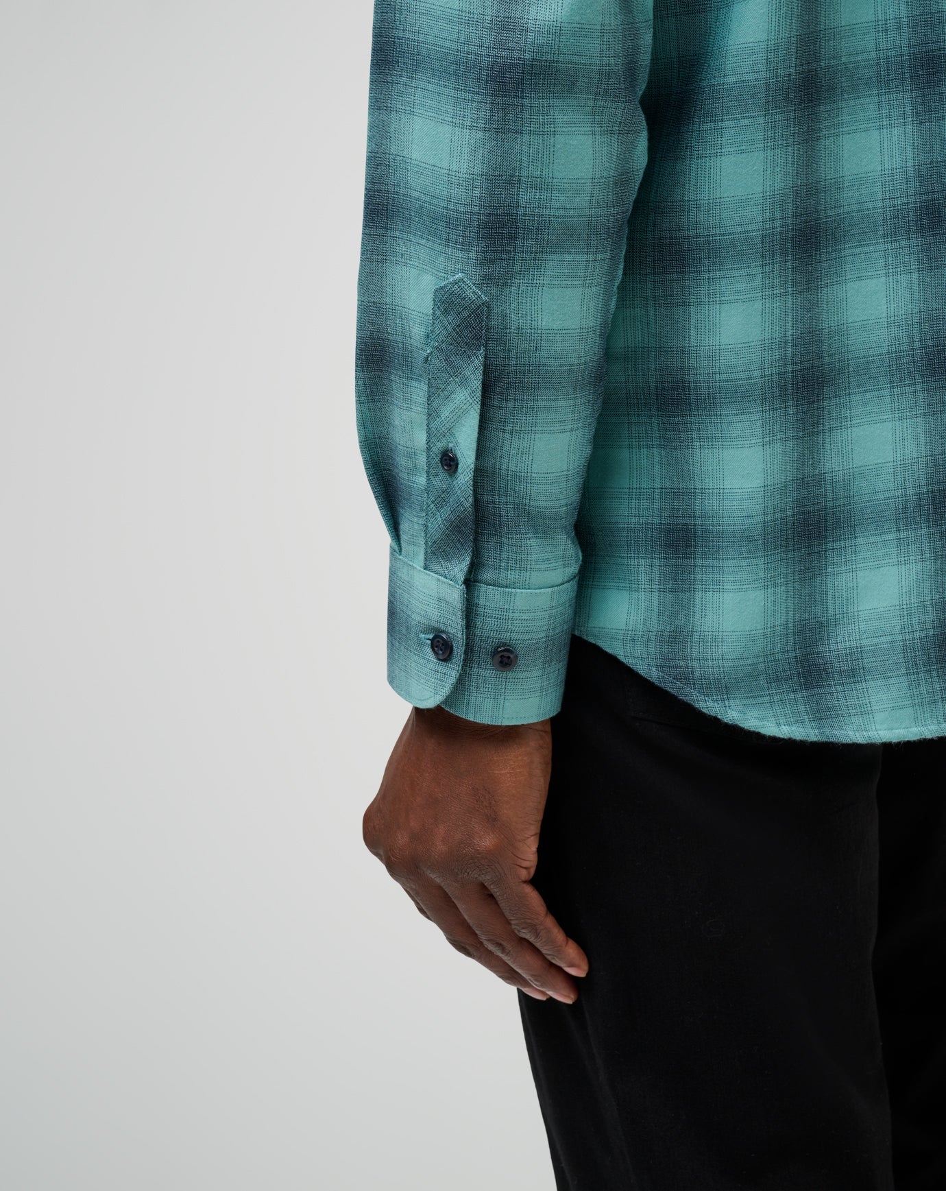Travis Mathew Cloud Flannel Plaid Button-Up