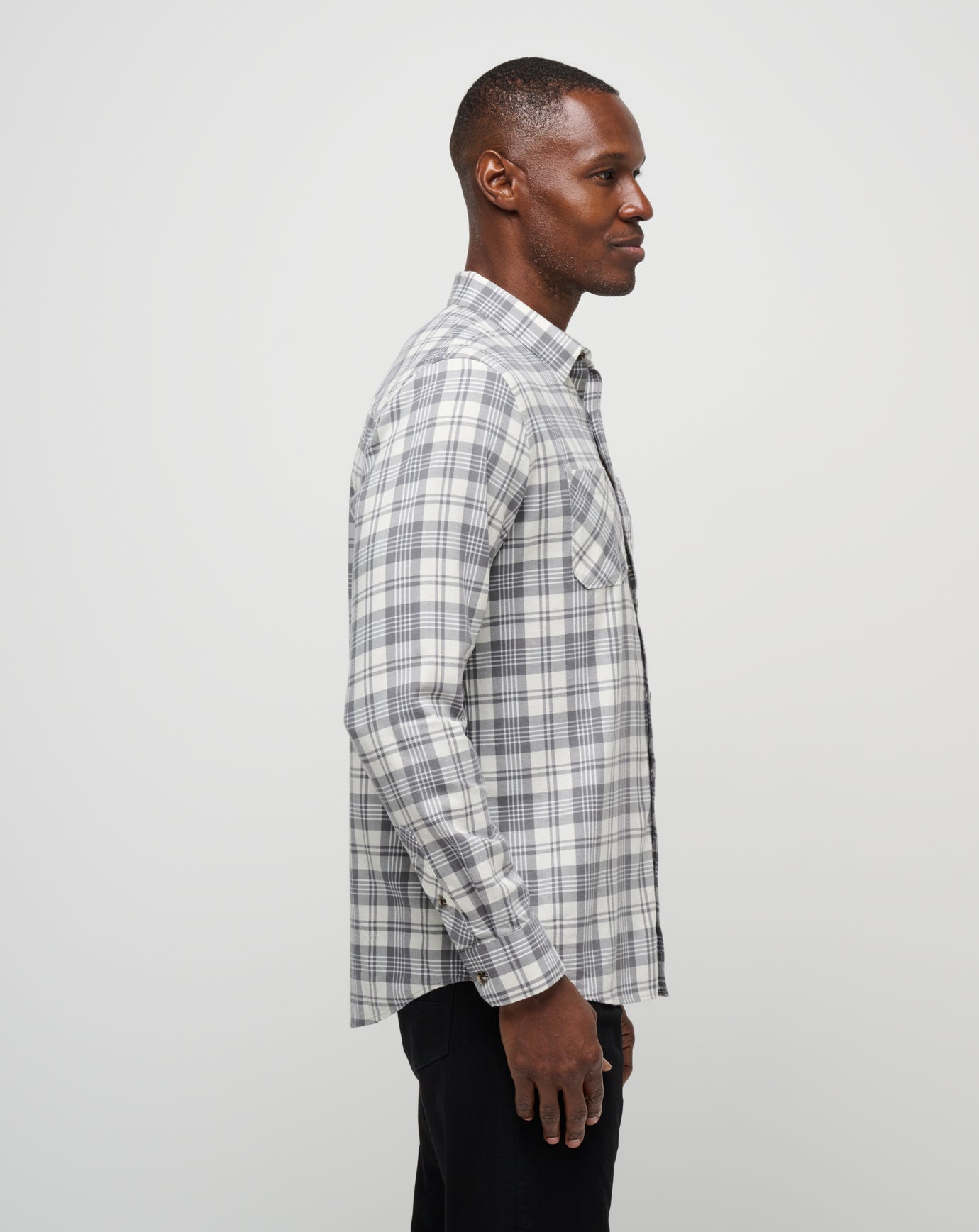 Travis Mathew Cloud Flannel Plaid Button-Up
