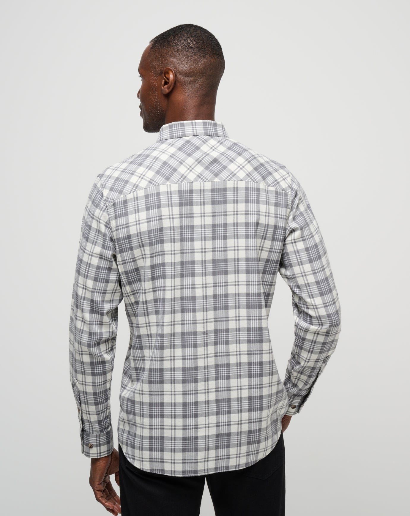 Travis Mathew Cloud Flannel Plaid Button-Up