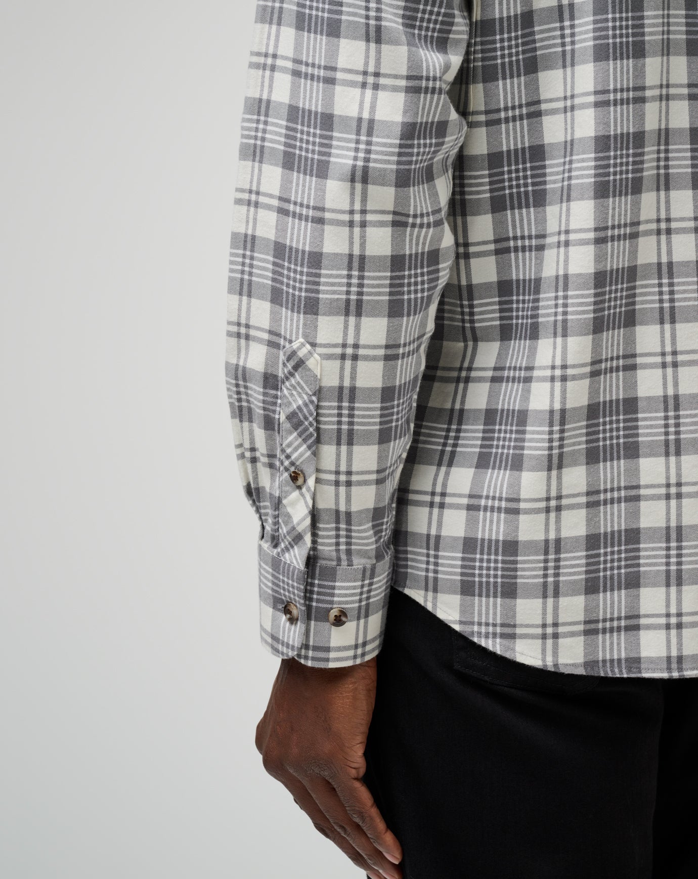 Travis Mathew Cloud Flannel Plaid Button-Up